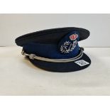 Belgian Police Officers peaked cap with badge by Emmel of Brussels