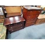 5ht chest of drawers and x2 3ht chest of drawers