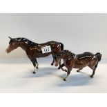 X2 Beswick bay horses - bot excellent condition not chips or cracks