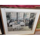 Framed print "The Plaintiff and the Defendant" by W Dandy Farrer