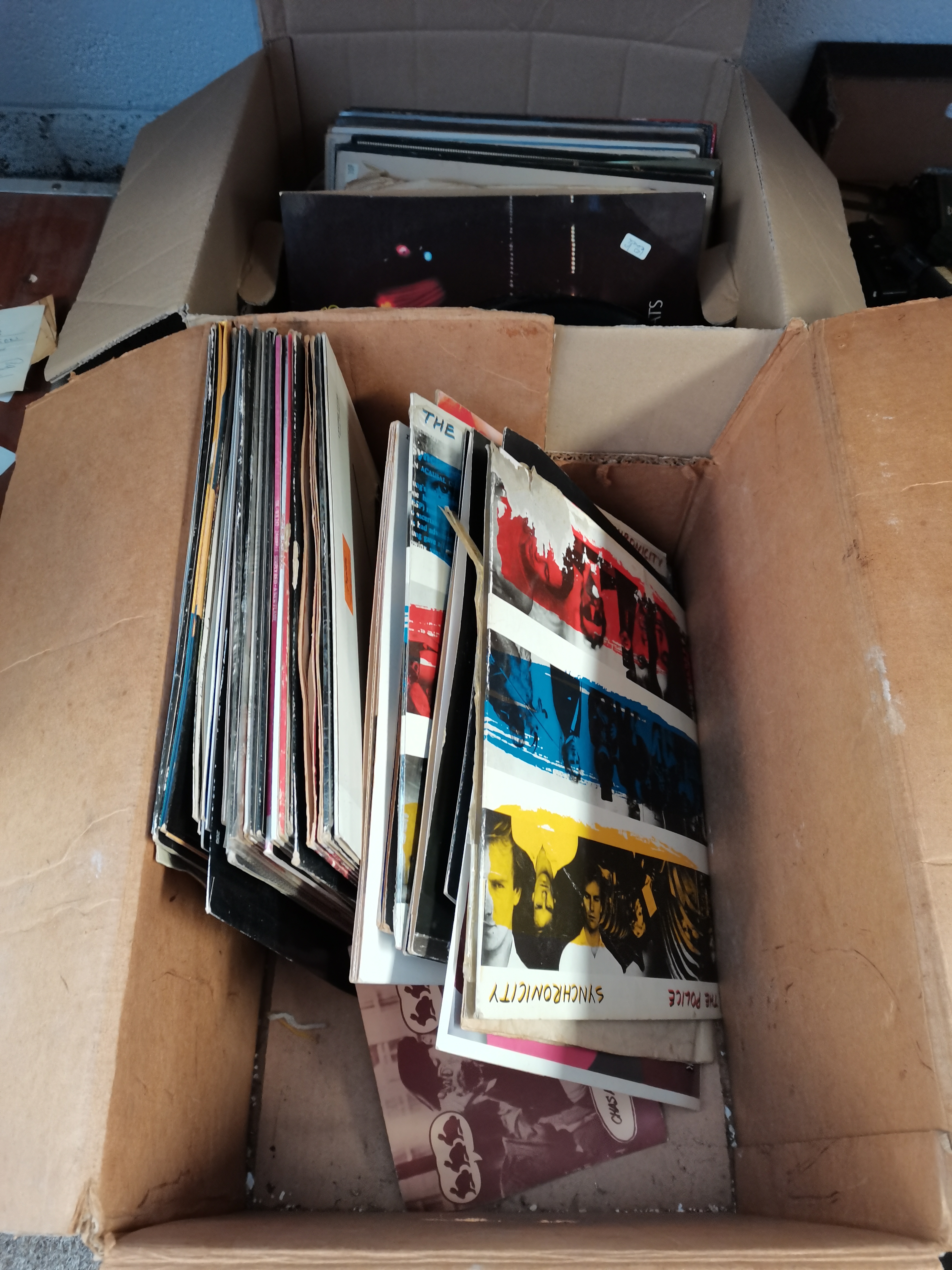 Collection of 12" and 7" records incl Stevie Wonder, The Police etc