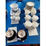 Royal Doulton "Rondelay" tea set, 2 x Adderley cups and saucers and Tuscan China tea set