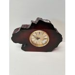 Seiko wood effect mantle clock