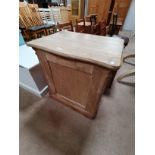Antique pine cupboard - No key with Cupboard and locked (sold as seen)