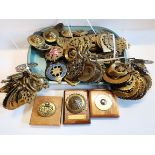 Large collection of 19thC horse brasses