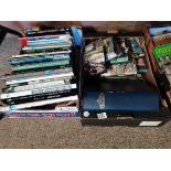 2 x boxes Railway books and DVDs incl Backmann Collectors issues