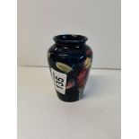 Stunning Moorcroft Cobalt Blue 'Orchid' Pattern small vase