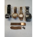 Collection of 4 watches Times, Cobalt Speechmaster, Accurist 21 jewels, next
