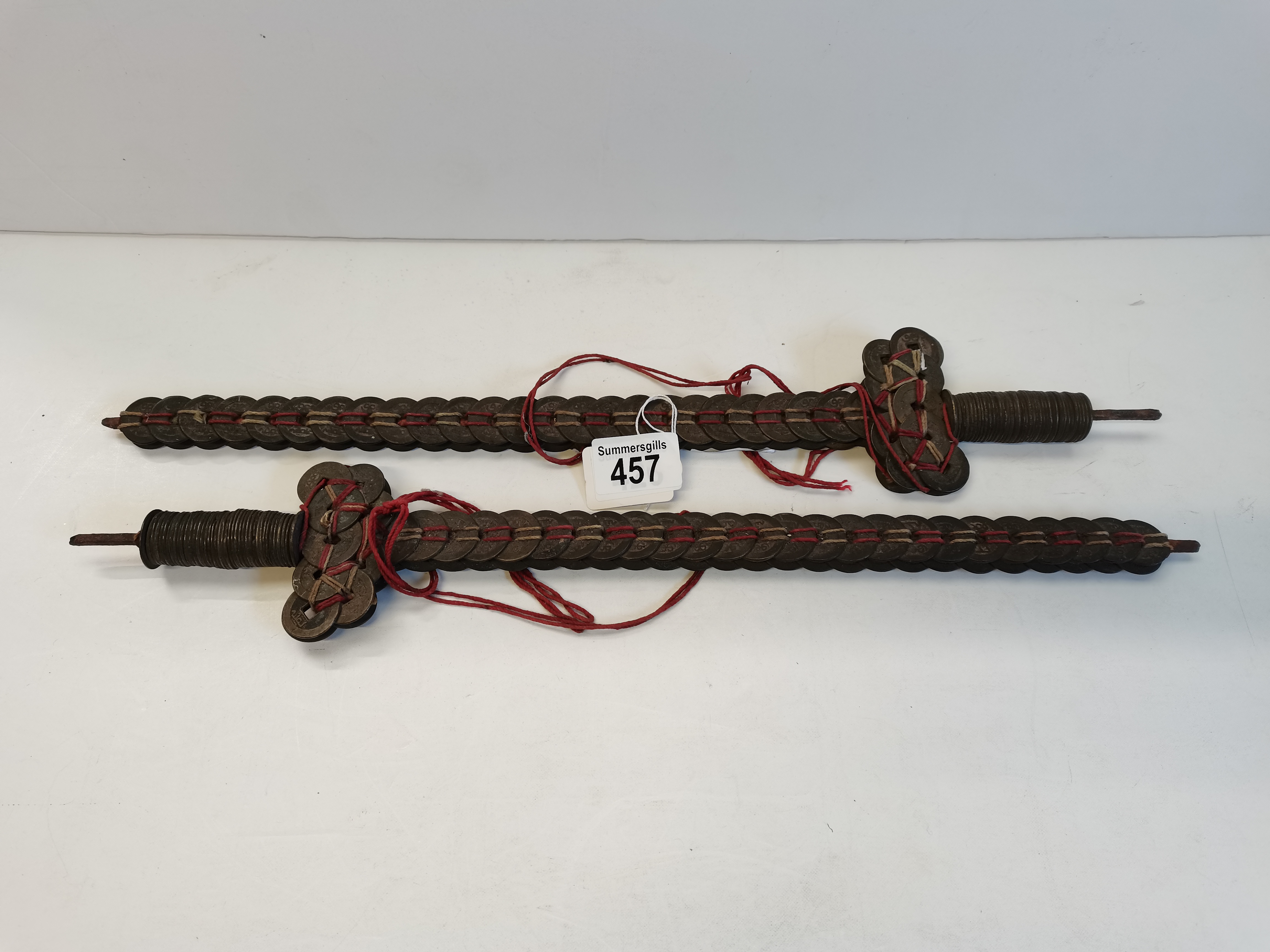2 Chinese coin swords
