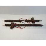 2 Chinese coin swords