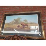 David Shepherd limited edition print "Evening in the Luangwa" 746/850