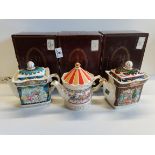 X3 Sadler Teapots complete with boxes. All excellent condition not chips or cracks