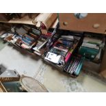 14 x boxes of books incl novels, reference books and biographies