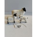 x3 Beswick Sheep, excellent condition