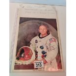 Autograph on photo of Neil A Armstrong