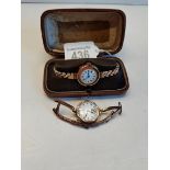 9 ct Gold TISSOT ladies watch plus ladies gold watch