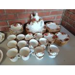 Collection of Royal Albert Old Country incl 12 dinner plates, tea pot cups & saucers etc