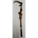 Unusual Bird Walking Stick with Built in Whistle