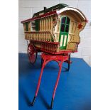 Wooden Romany living wagon H84cm x L164cm x W54cm