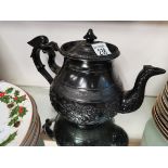 Black Victorian tea pot