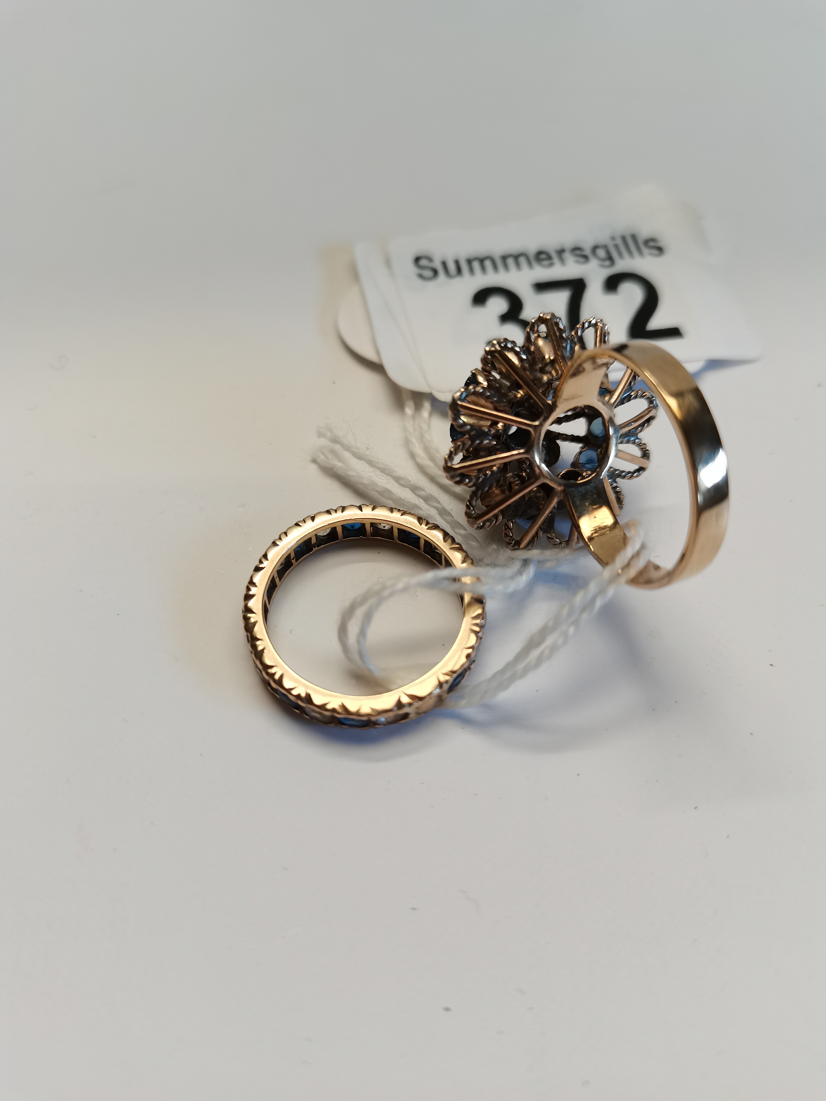 2 x Sapphire and diamond rings - Image 2 of 2