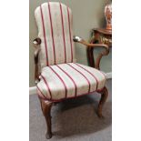 19th Century upholstered armchair