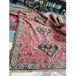 Shiraz rug 3m x 2m in red colouring