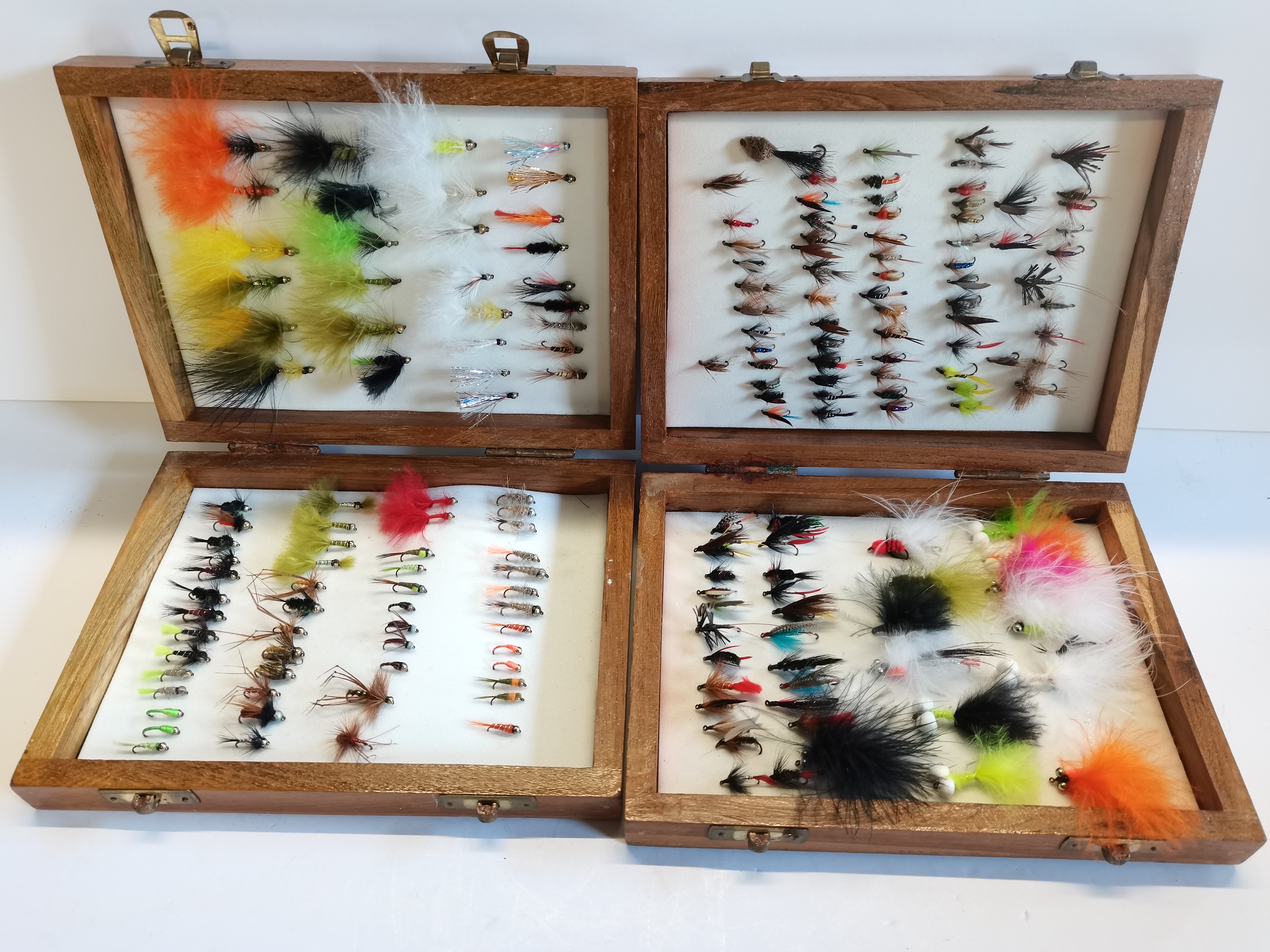 X2 boxes of fishing flies