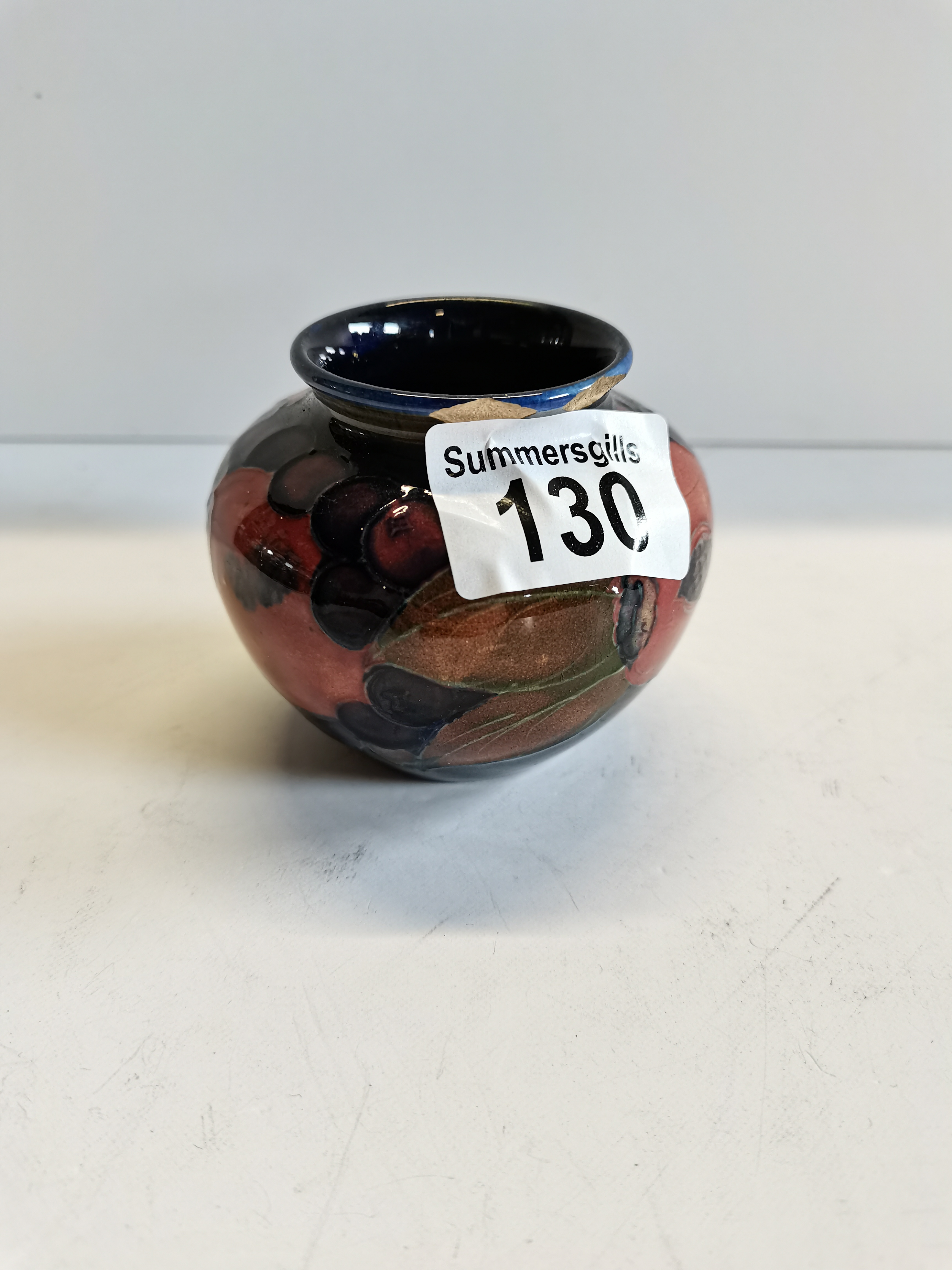 Moorcroft Flambe 'Leaves and Fruit' vase