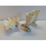 x3 Royal Worcester items with imprinted stamp