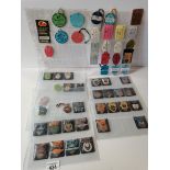 Collection of racing enamel badges of Ascot, Newbury etc 80s 90s