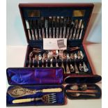 Silver plated cutlery set and Solid silver items