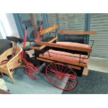 Wooden Full size goat cart H120cm x L170cm x W85cm