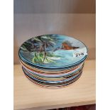 12 x Wedgwood collector's plates "The water's edge"