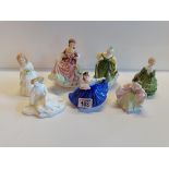 Fair Maiden: Elaine & Sara, Forever yours: Belle, Royal Doulton & Julie