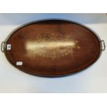 Antique Mahogany Tray