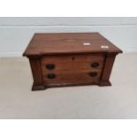 Antique wooden cutlery box