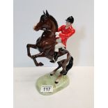 Beswick rearing huntsman