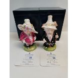 A pair of limited edition Royal Crown Derby Dwarfs - 'The York Low Dwarf' & 'The York Tall Dwarf'