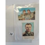 Yuri Gagarin signed pictures x 2