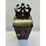 Antique Mahogany candle box