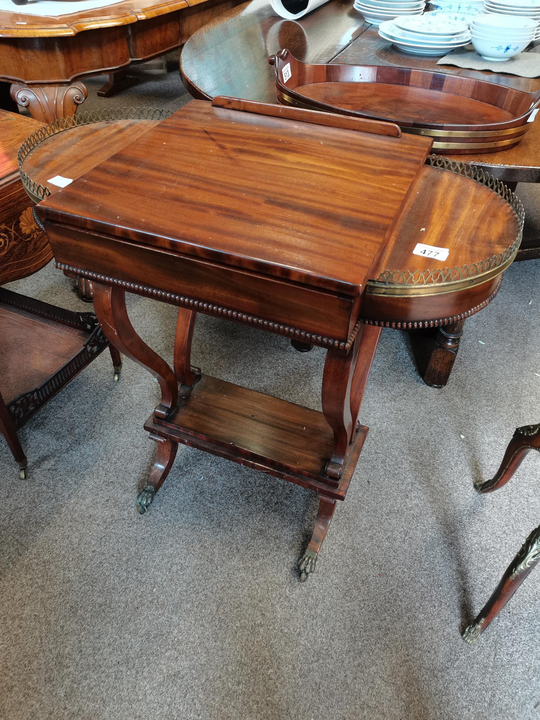 Antique writing/games table