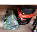 Freedom Trail tent, Stirrup pump and Vax Vacuum Cleaner