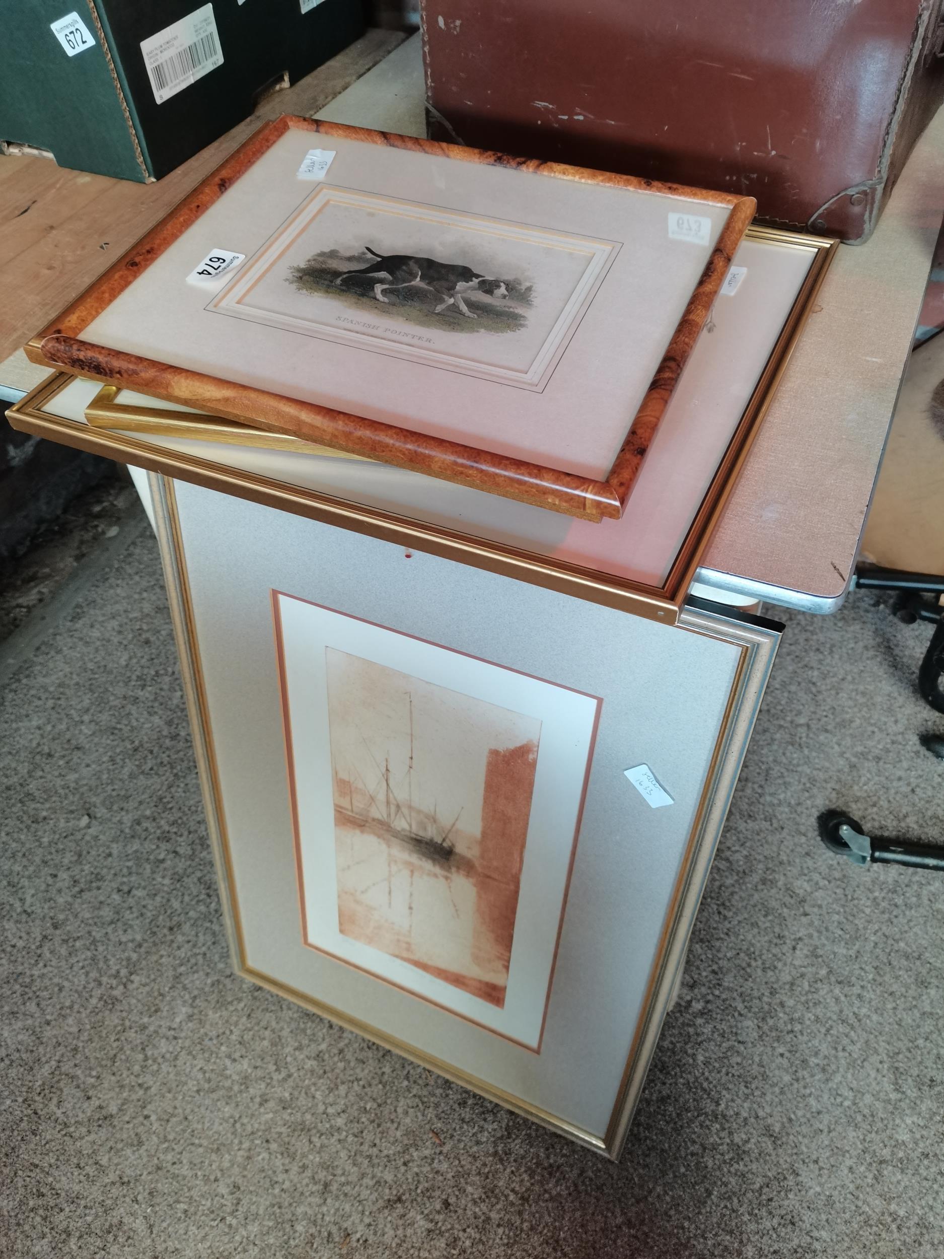 Framed Antique prints