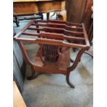 Large mahogany Edwardian Canterbury