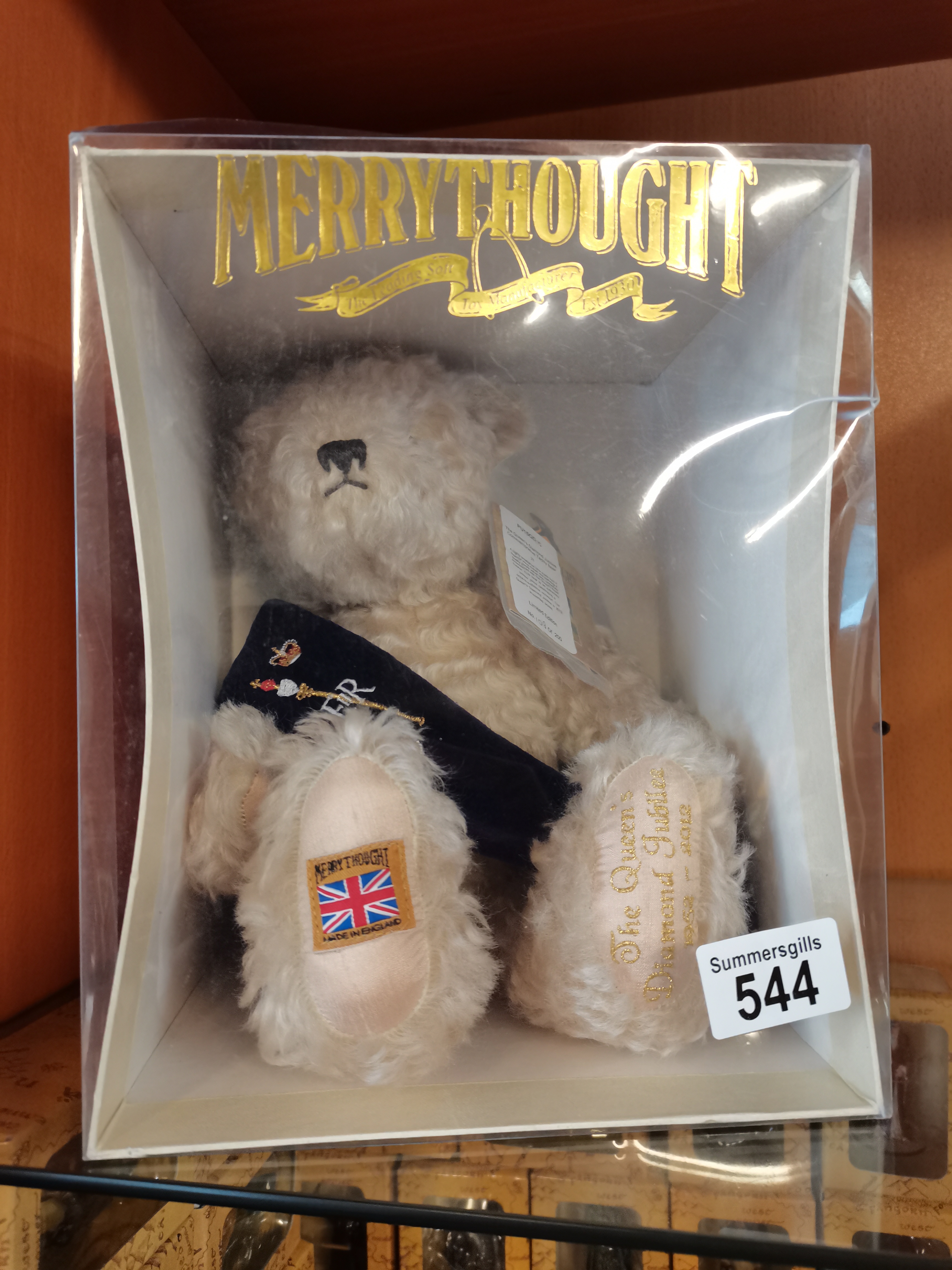 Merry Thought The Queens Diamond Jubilee bear in box. Limited edition 108 of 200 - Image 2 of 2