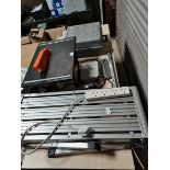 Electric saw table, metal seat and other items
