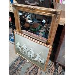 2 Gilt Framed Mirrors and a Symphony Picture