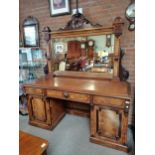 Large Antique sideboard with mirror