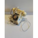 British 1940s Ivory cream antique #312 series Bakelite Telephone